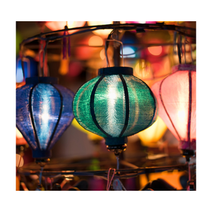 Lanterne en soie pour mobilier d'extérieur en papier inspirée du Vietnam/Lanterne en soie au meilleur prix, Lanterne en soie de bambou pour la décoration - Product Image 1