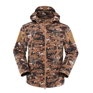 Vestes de camouflage personnalisées Offre Spéciale meilleure veste de chasse à coquille souple dernière conception 2024 veste de camouflage pour hommes - Product Image 3