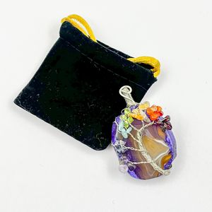 Véritable arbre vie Quartz pendentifs naturel 7 Chakra Reiki cristal pendentif collier guérison Chakra bijoux cadeaux femmes de haute qualité - Product Image 1