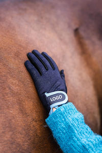 Gants d'équitation en silicone avec conception de logo sur mesure populaires avec gants en cuir d'hiver à prise serrée en vente - Product Image 6