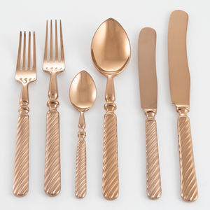 Luxury handcrafted cutlery set for elegant dinner <b>table</b> styling premium cutlery set for upscale dinner presentation - Product Image 2