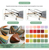Machine de Pilates pliable en aluminium OEM pour studio de yoga, lit de Pilates blanc durable, Reformer de Pilates pliable
