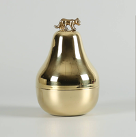 Pot à bougie en métal moderne et unique Décoration de la maison de Noël Support votif fait à la main plaqué or avec couleur personnalisée