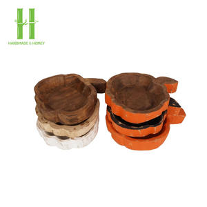 Tazón de masa de madera hecho a mano ecológico para decoración del hogar vintage y para decoraciones navideñas regalos OEM hecho en Vietnam - Product Image 5