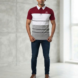 Polo pour homme grande taille au design unique, nouvelle collection 2026, tissu respirant à séchage rapide - Product Image 6