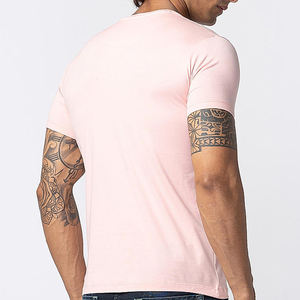 เสื้อยืดแขนสั้นผู้ชายสำหรับฤดูร้อน แห้งเร็ว ยืดหยุ่นสูง ผ้าฝ้าย 100% แบบเรียบ สีพื้น ย้อมสีธรรมดา ออกแบบเองได้ สไตล์ไฮสตรีท - Product Image 2