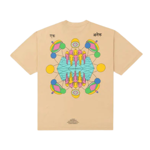 Camisetas de Hombre Beige, Lavadas, 100% Algodón, Estilo Casual Urbano, Ecológicas, 220g, Cuello Redondo, Suaves, Transpirables, para Uso Diario - Product Image 3