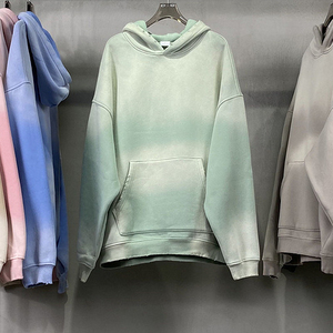 Sweat-shirt surdimensionné délavé à l'acide lourd Streetwear personnalisé ensemble pantalon de survêtement et sweat à capuche unisexe en coton éponge vintage français - Product Image 6