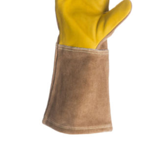 Nouveau 2025 Gants de soudage en cuir de chèvre noir de qualité supérieure personnalisés/Nouveau dernier design 2025 Gants de soudage - Product Image 5