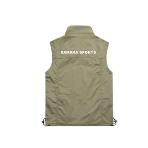 <b>Men's</b> Vests Outerwear Lightweight Waterproof Outdoor Softshell Vests Sleeveless <b>Jacket</b> With Customized Logo - Product Image 3