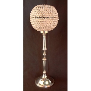 Shimmer argent acrylique cristal mariage lumières décorations gobelet bougeoir pièce maîtresse événements fête fournitures - Product Image 3