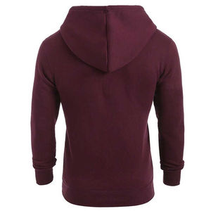 Sweat à capuche pour homme 100% pur coton polyester hiver polaire sweats à capuche motif solide OEM service thermique pull homme sweat à capuche - Product Image 3