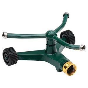 High efficiency metal <b>water</b> <b>sprinkler</b> with powerful stream options for flower gardens vegetable beds or wide lawns - Product Image 3