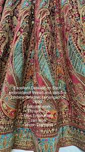 Vêtements de créateur indiens et pakistanais à paillettes et fils de travail Lehenga Choli - Product Image 6