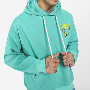 Sweat à capuche mélangé en coton surdimensionné pour hommes de qualité supérieure avec tissu doux tenue de gymnastique décontractée hommes à la mode sweat à capuche surdimensionné - Product Image 5