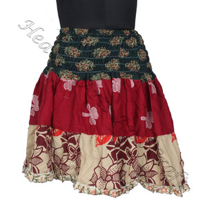 Gypsy Indian Patchwork Mini <b>Rara</b> Hippy Boho Festival <b>Skirt</b> Boho Stylish MS080 Patch Cotton Mini Sexy <b>Skirt</b> for Summer Wear - Product Image 1