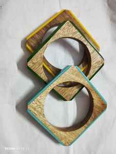 Designer Women Fashion <b>Bangles</b> <b>Set</b> Stylish Trendy Style with Resin & Wood Customized Size ABDUL REHMAN ENTERPRISES - Product Image 4