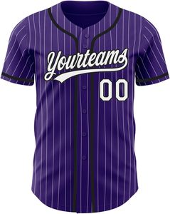 Camiseta de béisbol del equipo, sublimación, botón completo, camisa personalizada, aparejos, sarga, bordado, nombre, número, malla juvenil, secado rápido, EE. UU. - Product Image 2