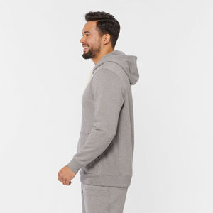 Unisex <b>Men's</b> Stand Zipper Hoodie High Quality Cotton/Polyester <b>Thick</b> Blank Plain <b>Jacket</b> with Custom Logo Plus Size OEM Service - Product Image 3