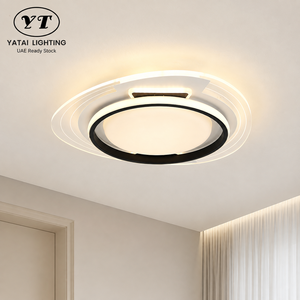 Modern Acrylic Iron Dimmable Led Ceiling <b>Light</b> With Remote Control For Living Room Bedroom And <b>Dining</b> Home Decoration - Product Image 1