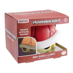 Lampe de table LED moderne Super Mario Kart à coque rouge, base d'ampoule E26, corps en verre, abat-jour en métal pour la décoration intérieure, lecture, alimentation CA/batterie, nouveauté - Product Image 4