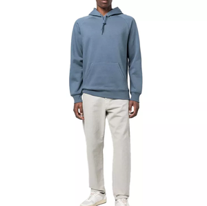 Sweats à capuche d'hiver pour hommes, brodés, unis, 100% coton, coupe ample, pour un usage quotidien, vente en gros - Product Image 3