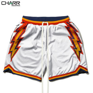 Pantalones cortos de baloncesto transpirables y ligeros para hombre, Shorts de malla con cordón, diseño personalizado - Product Image 2