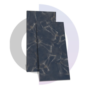 Carreaux de sol modernes classiques brun charbon très brillants 600x1200MM pour salle de bain murs intérieurs villas meilleurs tarifs - Product Image 5