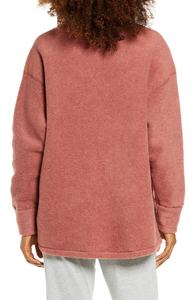 เสื้อกันหนาวมีฮู้ดผ้าฟลีซขนาดใหญ่สำหรับผู้หญิงเสื้อกันหนาวพิมพ์ลายมัดย้อมสีสำหรับฤดูหนาวเป็นมิตรกับสิ่งแวดล้อม - Product Image 6