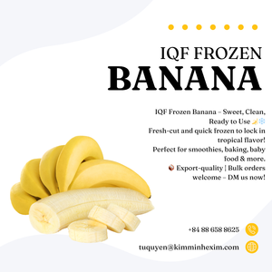 Vente en gros de bananes congelées IQF de qualité d'exportation naturelles et douces propres Fourniture en vrac de fruits congelés transformés IQF - Product Image 4