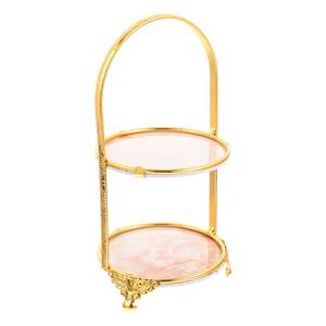 Bandeja de servicio escalonada de calidad superior, soporte de pastel de Metal, boda, hogar, Hotel, restaurante, fiesta de cumpleaños, equipo de decoración para eventos - Product Image 3