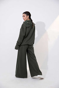 ชุดวอร์มลำลองผู้หญิง ผ้าเทอร์รี่คอตตอน ระบายอากาศ แห้งเร็ว ไซส์ใหญ่ สำหรับฤดูหนาว เสื้อฮู้ดโอเวอร์ไซส์ กางเกงจ็อกเกอร์ขายาวทรงกว้าง - Product Image 3