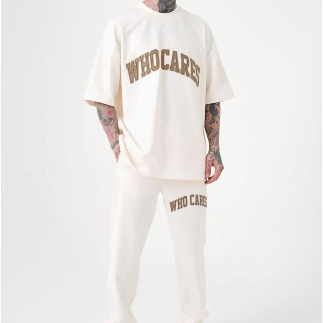 Erkek temel damla omuz T-Shirt 2023 boy Fit özel renkli yükseklik kalite % 100 organik pamuk rahat Streetwear OEM