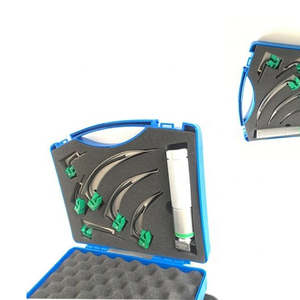 Different Size Stainless Steel Manual Fiber <b>Optic</b> Anesthesia Laryngoscope Set with Reusable Blades for Infant Child Intubation - Product Image 4