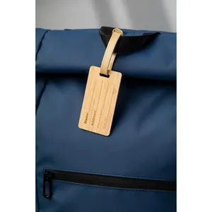 Étiquette de bagage personnalisée en bambou pour sacs fourre-tout promotionnels écologiques - Product Image 2