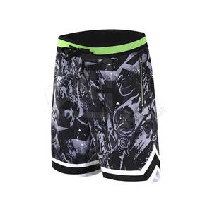 Pantalones cortos de malla sublimados personalizados, pantalones cortos de malla de baloncesto, pantalones cortos de malla de verano para playa - Product Image 5