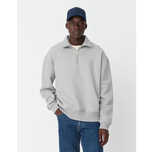 1/4เสื้อสเวตเตอร์ซิปแบรนด์ที่กำหนดเองการออกแบบของตัวเองอบอุ่นระบายอากาศแขนยาวยืนปกทุกสีที่มีคุณภาพสูงผู้ผลิต OEM - Product Image 5