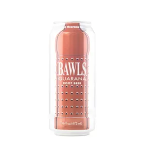 BAWLS根啤酒配瓜纳含咖啡因的苏打水能量饮料16盎司罐 (24箱)