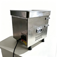 Trancheuse à viande professionnelle robuste - Moteur en cuivre pur, coupe-viande électrique 200 kg/h, design de comptoir 342*432*435 mm