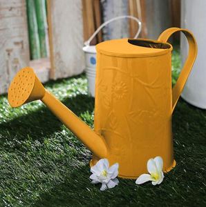 Regadera de Metal naranja de lujo para plantas de interior y exterior, regar flores, jardín, casa, hecho en la india, novedad, venta al por mayor - Product Image 2
