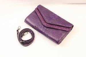 Bolso de Mano Tipo Sobre de Cuero Genuino de Alta Moda para Mujer, con Estampado de Cocodrilo, Impermeable, Duradero, Varios Colores, el Más Vendido, Luxali - Product Image 3