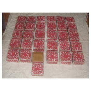 Boîtes cadeaux de fruits secs en bois nacre indien meilleur Designer fait à la main et poli avec une finition Fine - Product Image 1