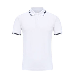 Alta calidad 100% algodón hombres para Polo venta al por mayor de talla grande transpirable patrón sólido impreso técnica ropa Casual - Product Image 3