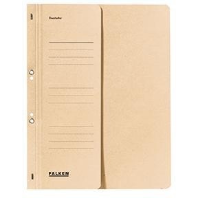 Falken DIN <b>A4</b> 250g/m Eyelet <b>Folder</b> Recycled Chamois Manila Cardboard File <b>Folder</b> - Product Image 1