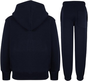 Customized Cotton Joggers and Sweatpants with Hood for Girls Winter Print Tracksuit for Children - Product Image 3