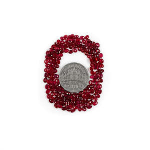 Rubis naturels de Bangkok, ovales calibrés 3x4mm 4x5mm, qualité supérieure, pierre précieuse en cristal, taille brillante, personnalisable, traité thermiquement, rose-rouge - Product Image 1