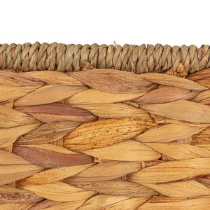 Panier de rangement rectangulaire en jacinthe d'eau et en herbe de mer tissé à la main, vente en gros, écologique, fabriqué au Vietnam - Product Image 6