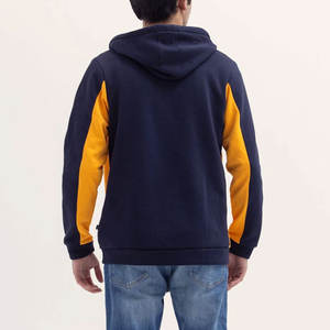 100% haute qualité couleur personnalisée hommes sweat à capuche zippé couleur unie et motif hommes sweat à capuche zippé - Product Image 4