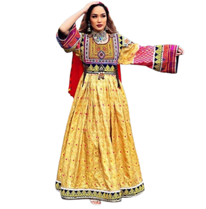 Afghan Maxi kabul ชุดเดรส Pashtun afghani ชุดสูทชุดลำลองแบบดั้งเดิมสำหรับผู้หญิง - Product Image 1