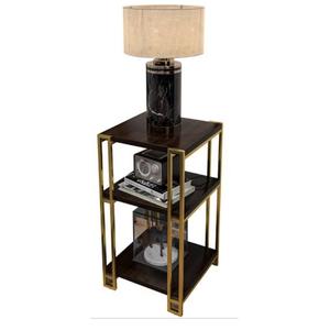 Table basse en aluminium pour meubles de luxe de meilleure qualité Table décorative pour chambre à coucher Finition brillante plaquée or - Product Image 3